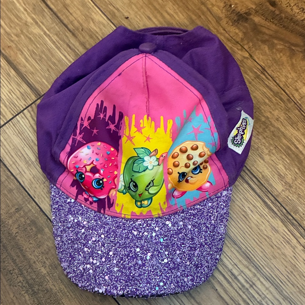 Shopkins Pink and Purple Glitter Hat